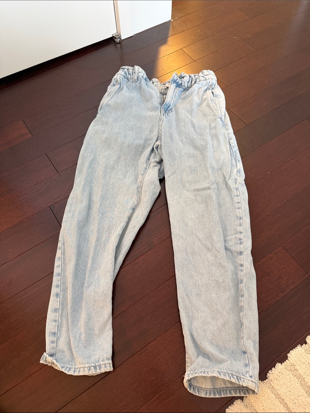 Zara Light Wash Boyfriend Jeans